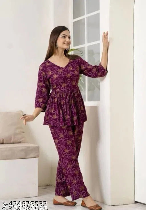 Women's Printed Co-Ord Sets For Girls and Women