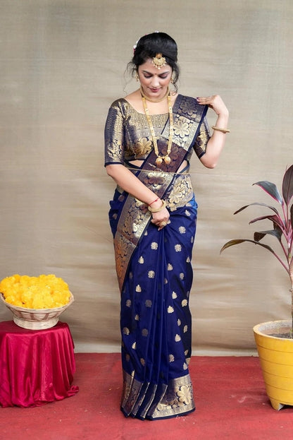 Banarasi Silk Embellished Saree for Women