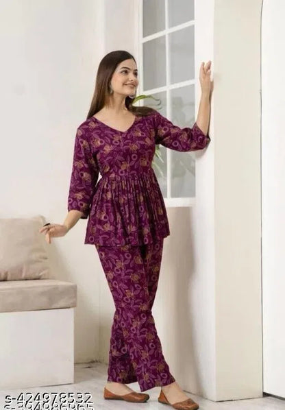 Women's Printed Co-Ord Sets For Girls and Women