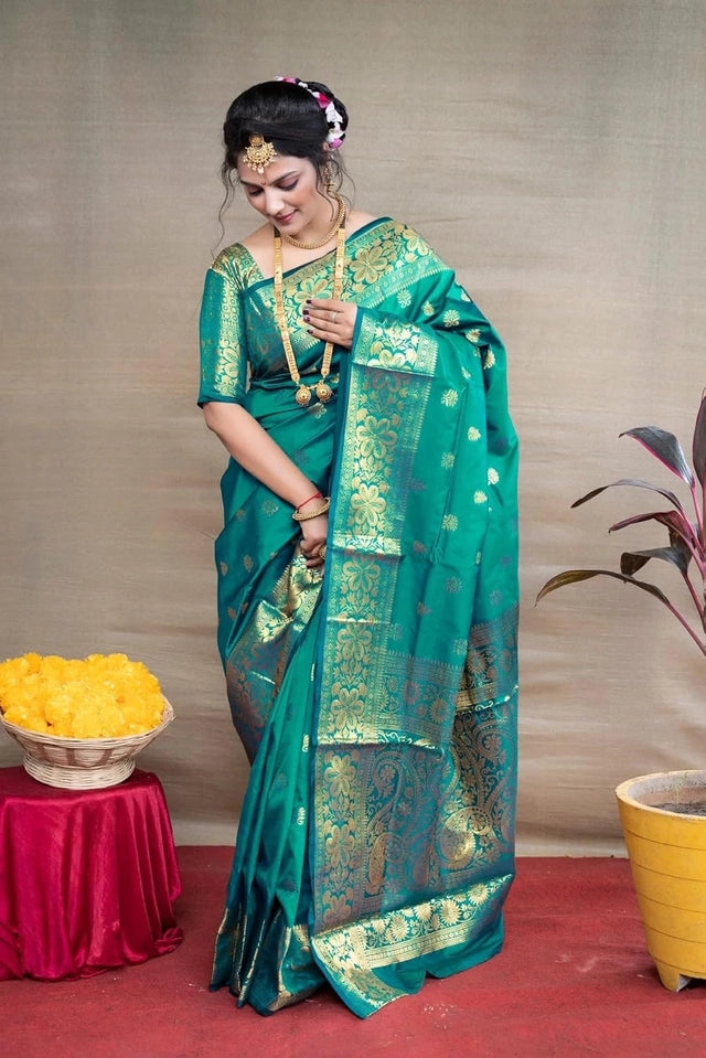 Banarasi Silk Embellished Saree for Women