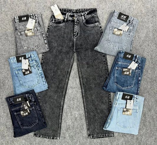 Straight Fit Mens Baggy Jeans