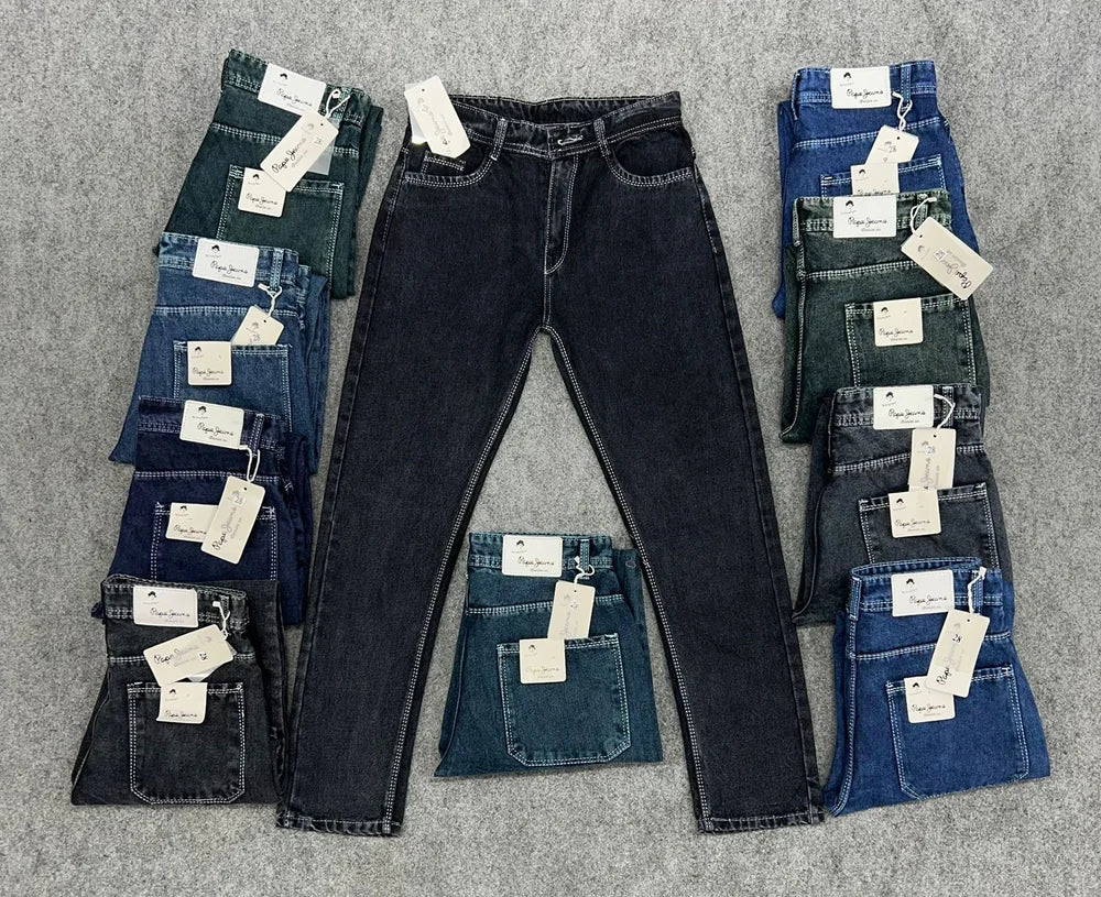 Straight Fit Mens Baggy Jeans