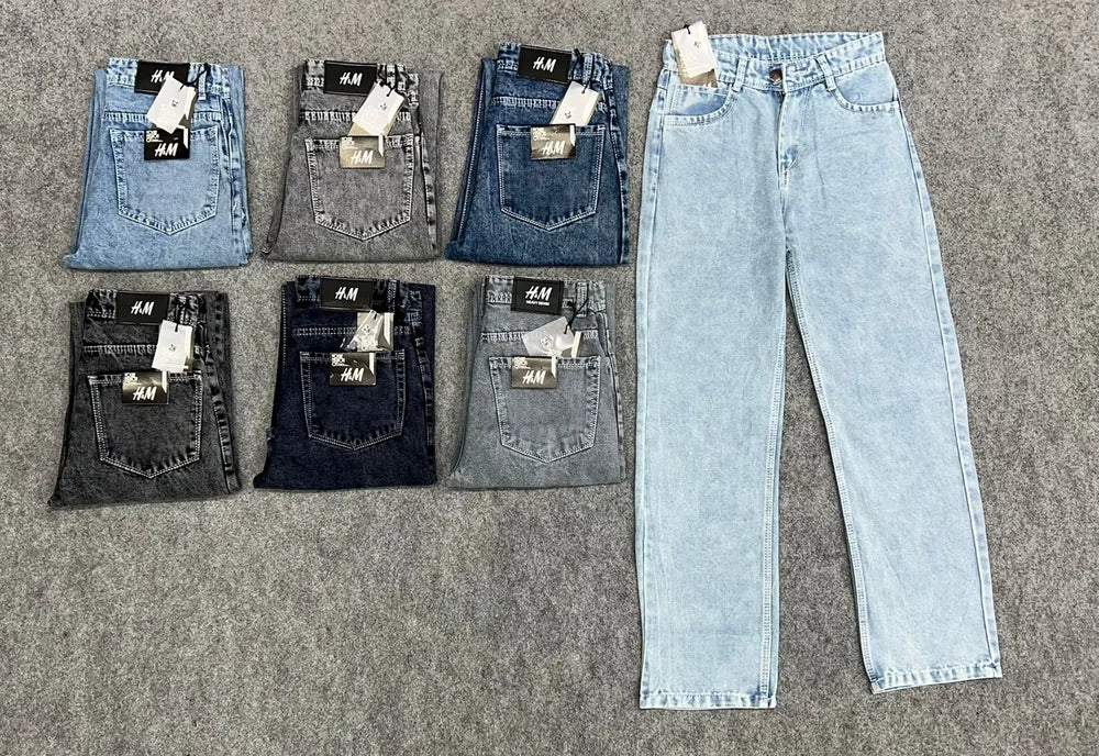 Straight Fit Mens Baggy Jeans